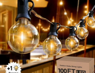 Walmart is selling a 'beautiful' outdoor string light set for just  that shoppers say 'feel like stars'